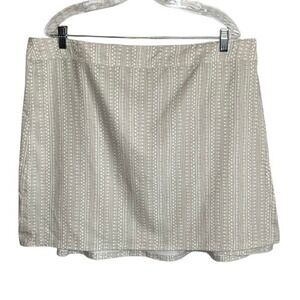 Ripskirt Hawaii Womens Wrap Skirt XXL Length 2 Beige Geo Stripe Coastal Travel